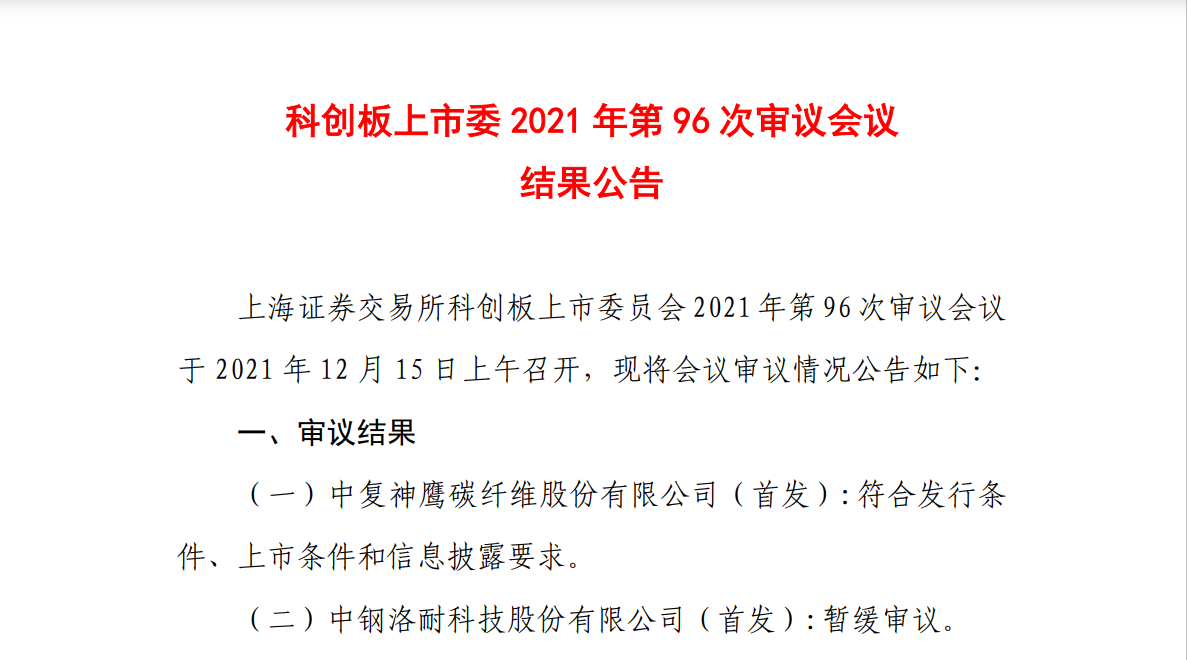 中復(fù)神鷹IPO成功過(guò)會(huì)