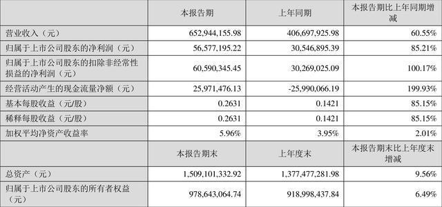 安納達(dá)一季度凈利5657.72萬
