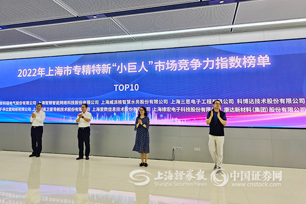 2022年上海市專精特新“小巨人”市場(chǎng)競(jìng)爭(zhēng)力指數(shù)發(fā)布